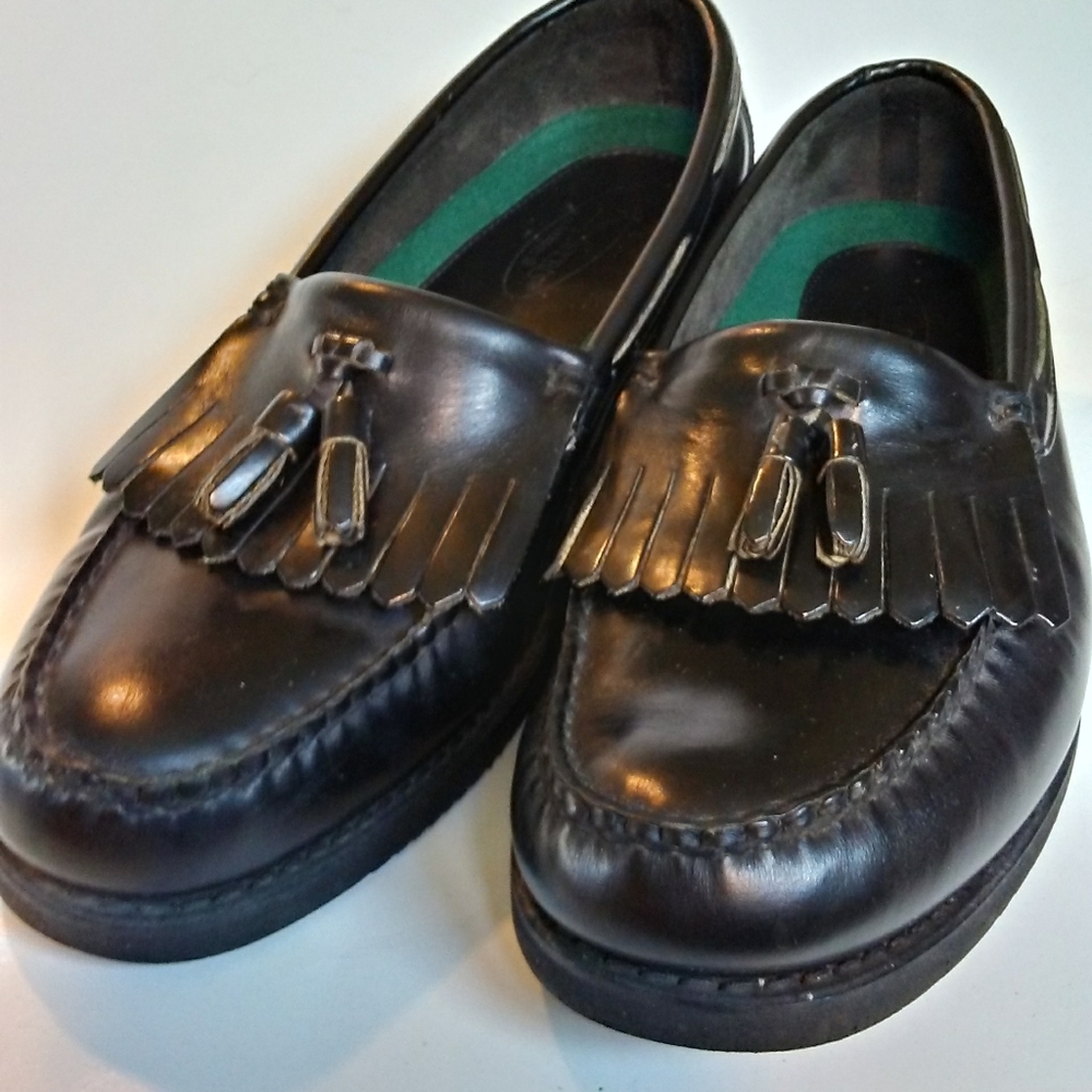 Rockport Tassel Leather Loafer Men 10.5 M EUC